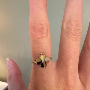 SOLD OUT RARE Four Spades Four Leaf Clover Gold Kate Spade Ring Size 6